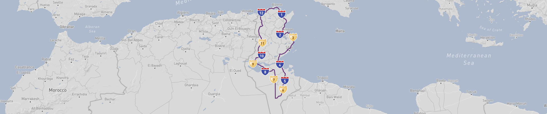 Itinéraire Tunisie 