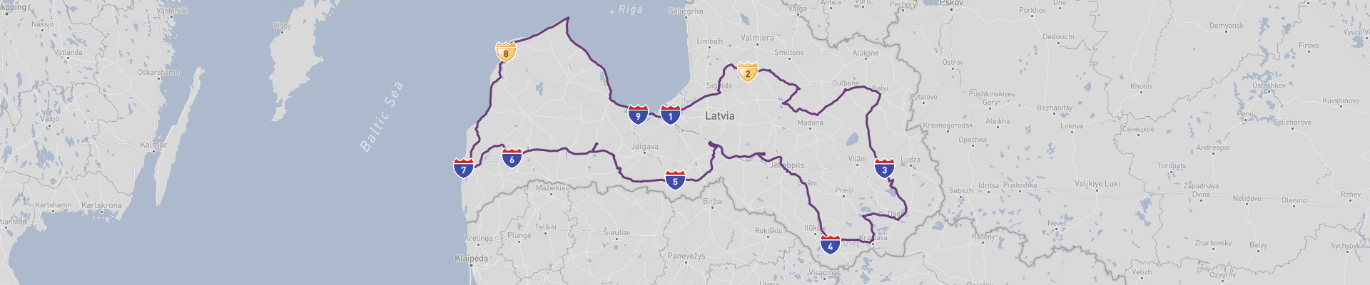 Itinéraire Latvia 
