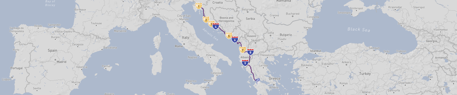 Langs Dalmatische Kust door Westelijke Balkan Road Trip