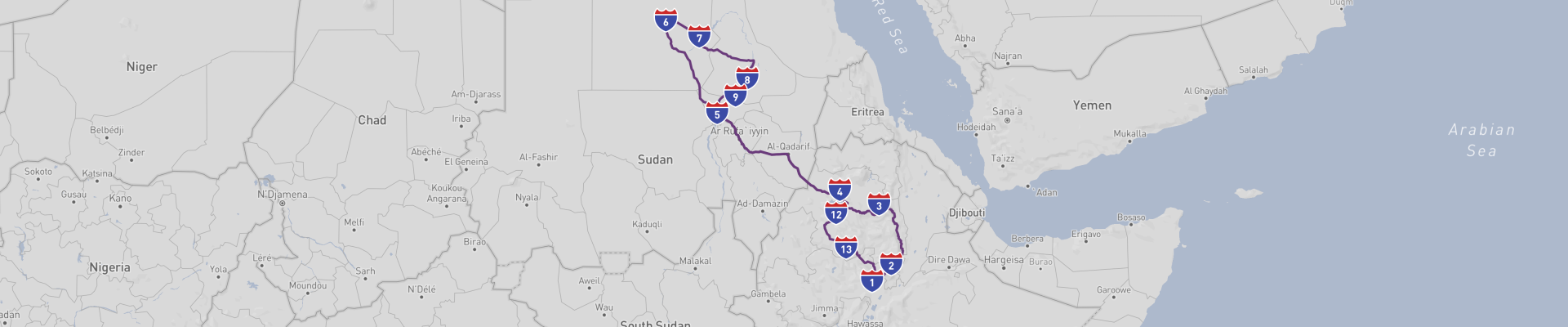Voyages en voiture en Éthiopie et au Soudan