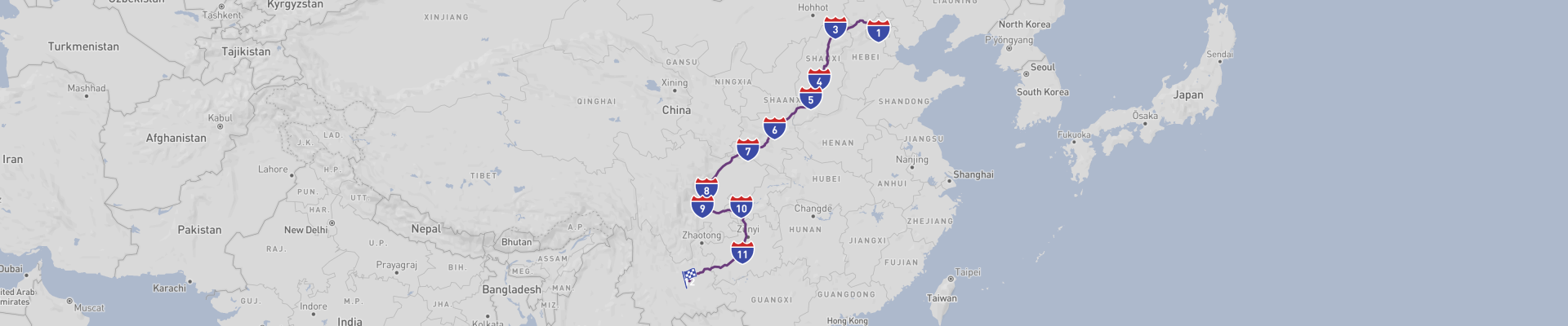 Viaje por carretera a la antigua China