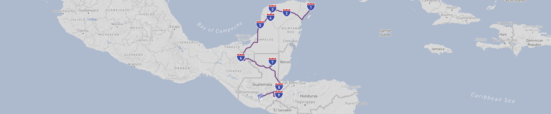 Viaje por carretera al Reino de los Mayas
