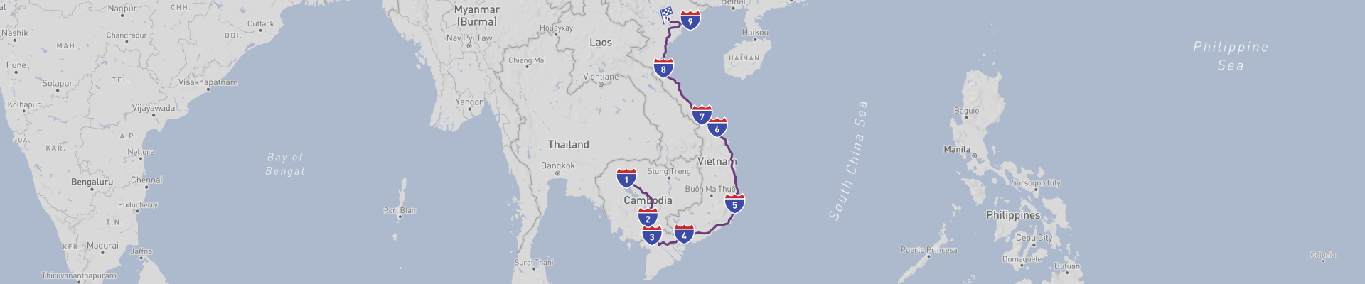 Siem Reap to Hanoi Classic Road Trip