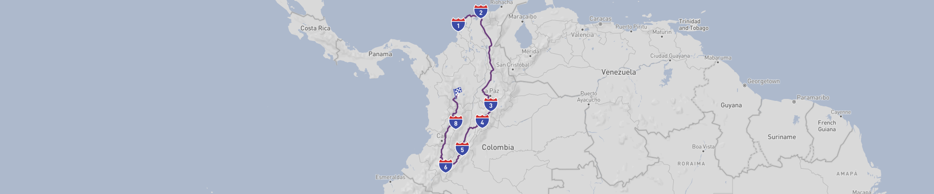 Автомобильное путешествие по Колумбии