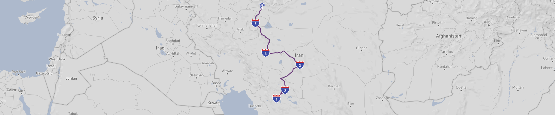 Una semana de viaje por carretera a Irán