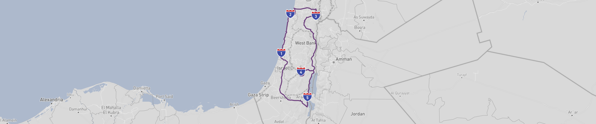 Viaje por carretera a lo más destacado de Israel