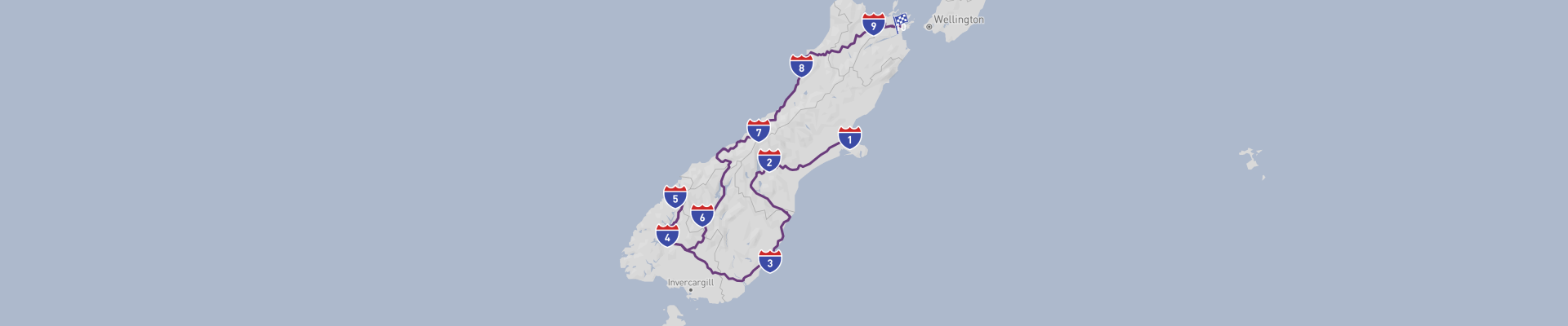 South Island One-Way Road Trip