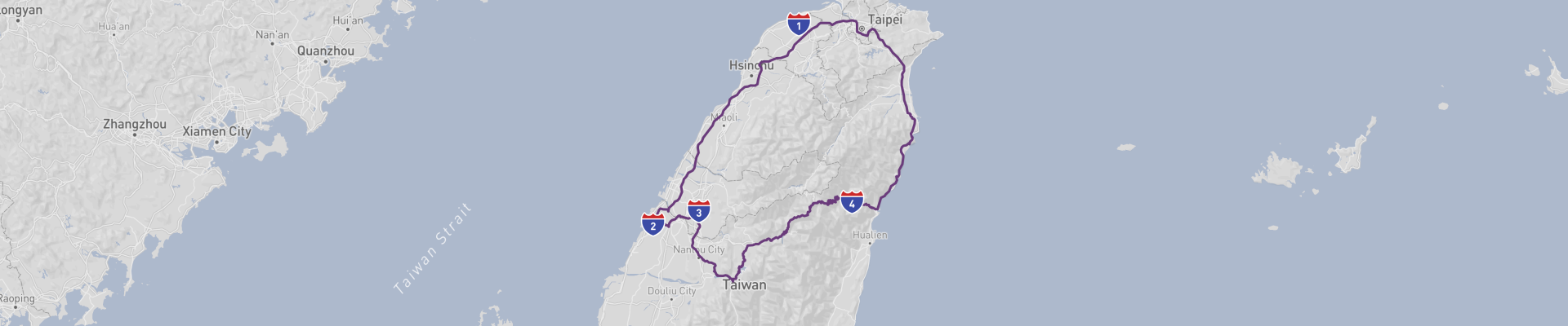 Viagem de carro pelos pontos altos de Taiwan