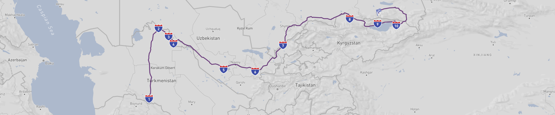 Viaje por carretera a Asia Central