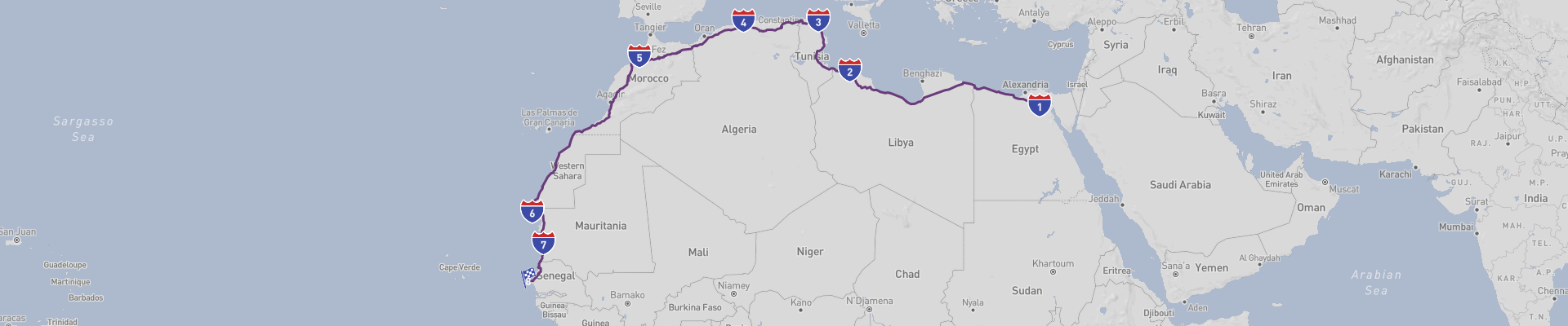 Voyages en voiture transafricains du Caire à Dakar