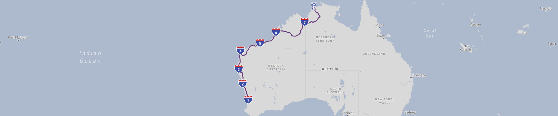 Côte ouest de l'Australie 4WD Voyages en voiture 