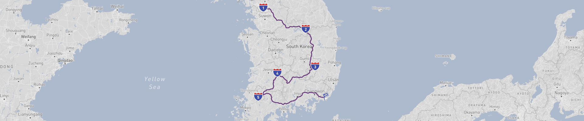 Seoul to Busan Road Trip