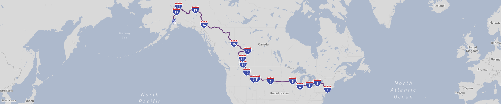 Grandtour van New York naar Alaska