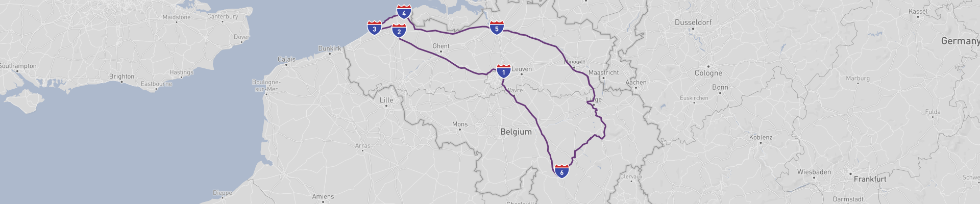 Com crianças na Bélgica Viagem de carro