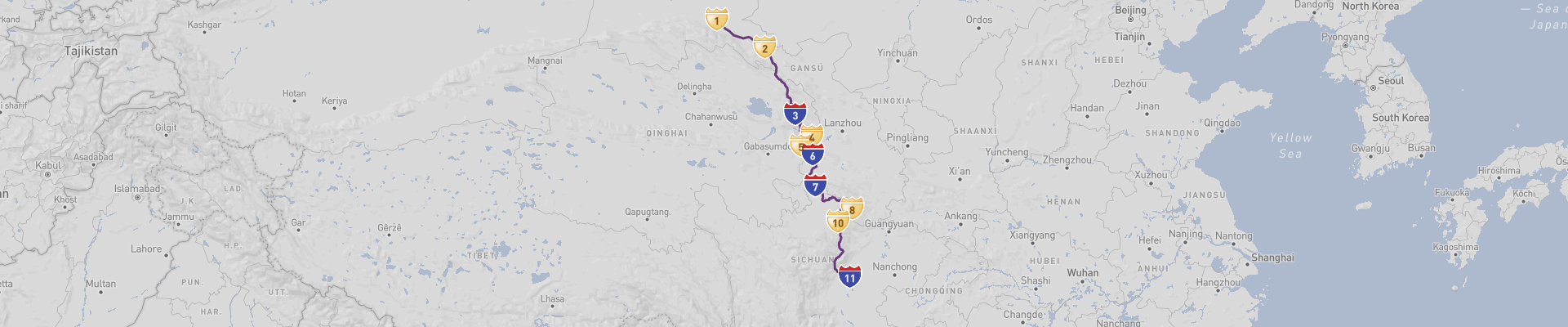 Tibet oriental Itinéraire