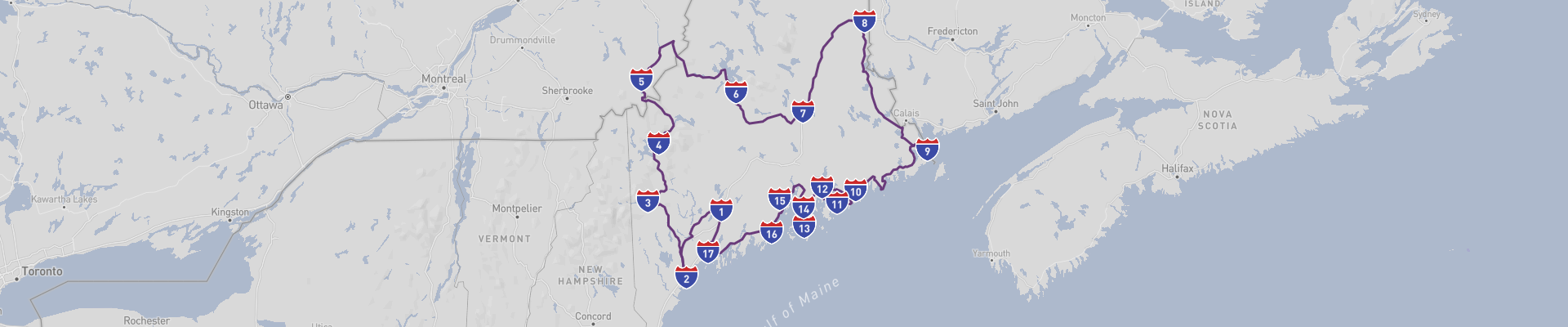 Itinéraire Maine 