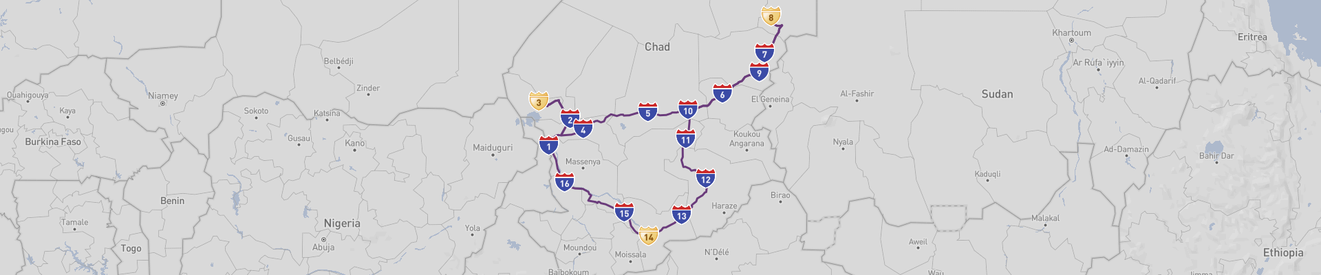 Itinéraire Tchad 