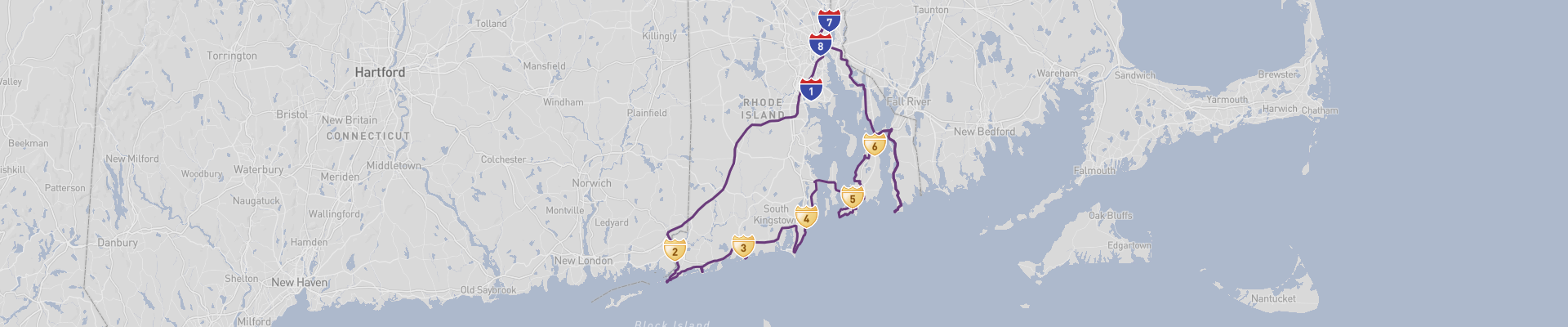 Rhode Island Itinéraire 