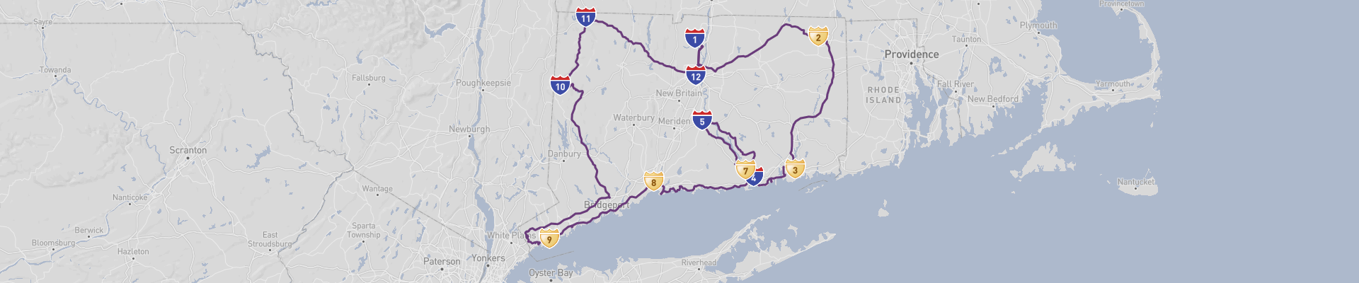 Itinéraire Connecticut 
