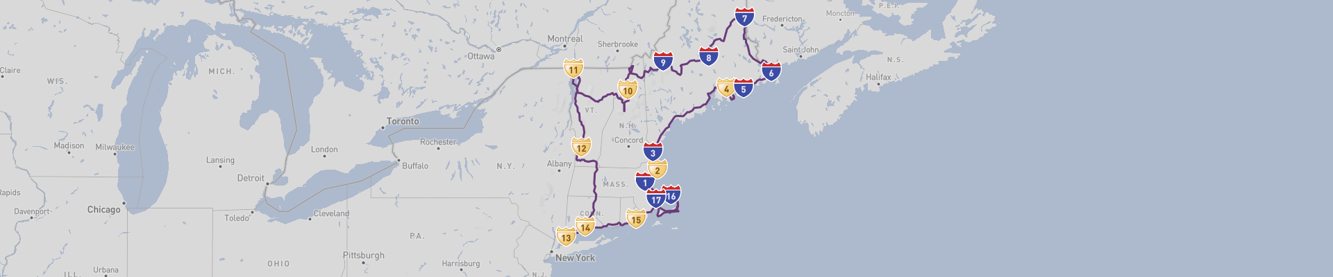 Itinéraire New England 