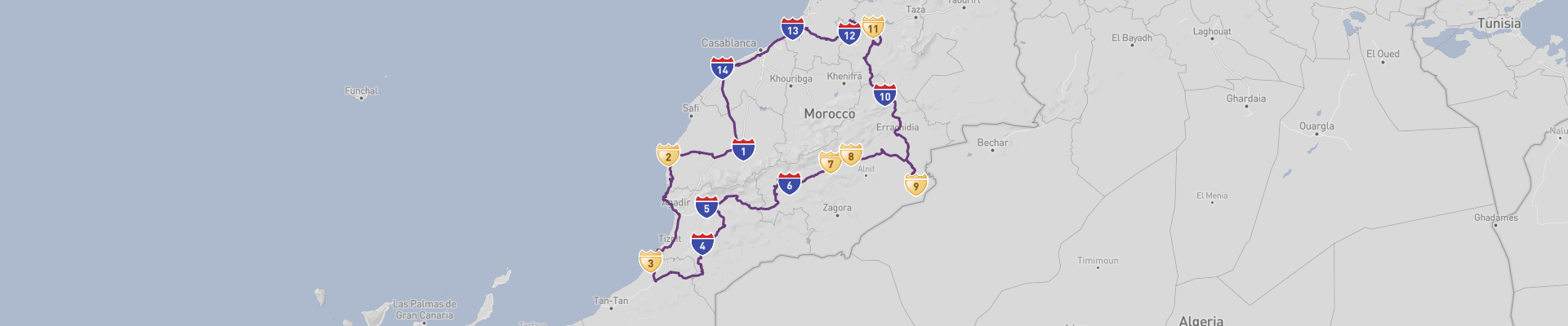 Itinéraire Morocco 
