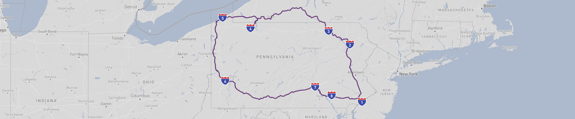 Itinéraire Pennsylvania 