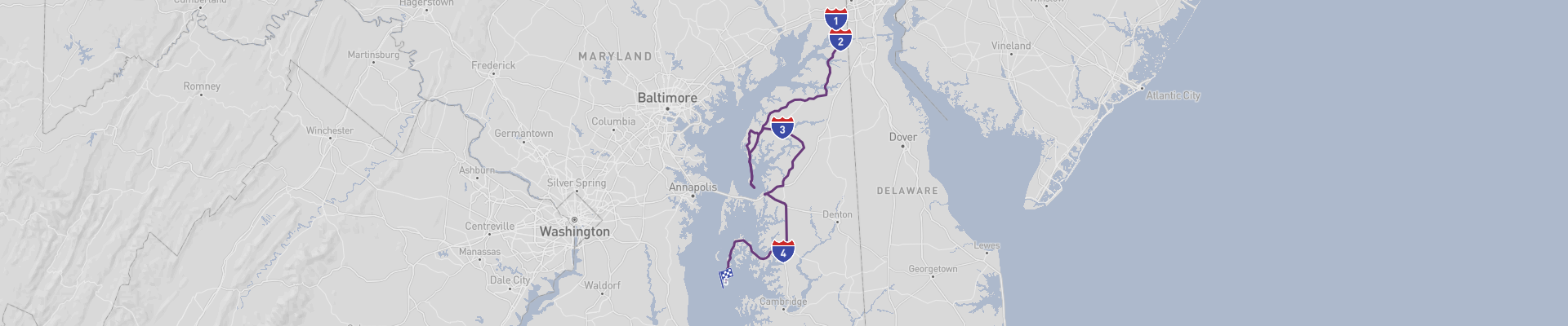 Itinéraire de Chesapeake 