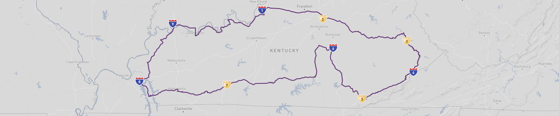 Itinéraire du Kentucky 