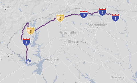 Savannah River Scenic Byway - Map