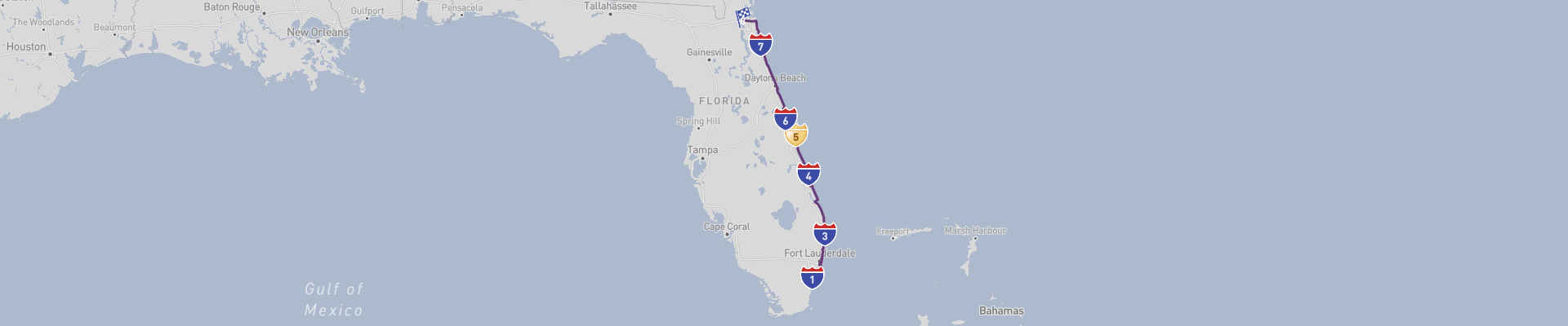 Florida Atlantic Coast Itinéraire 