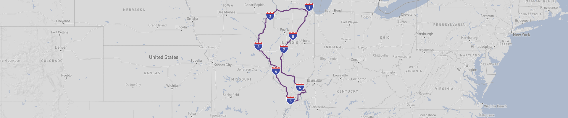 Illinois Itinéraire 