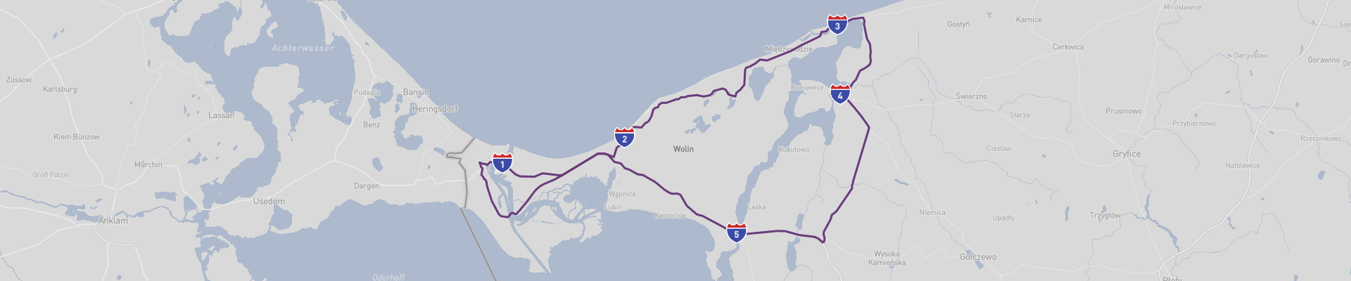 Route panoramique de l'île de Wolin