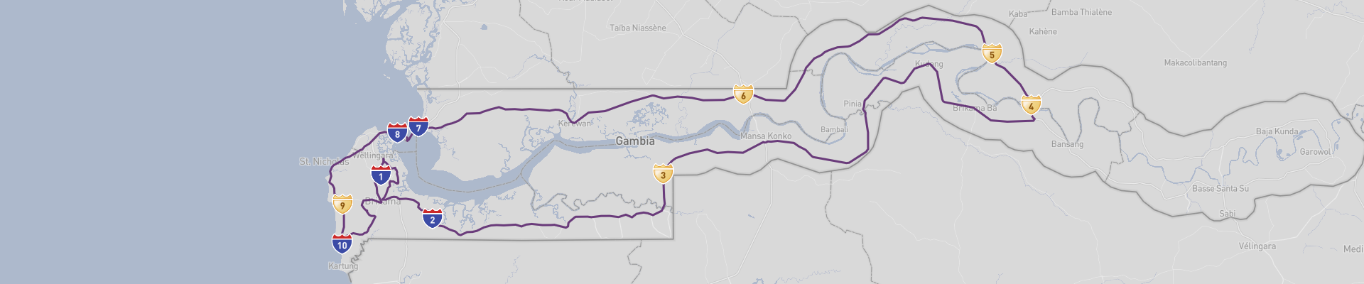 Itirinario Gambia 