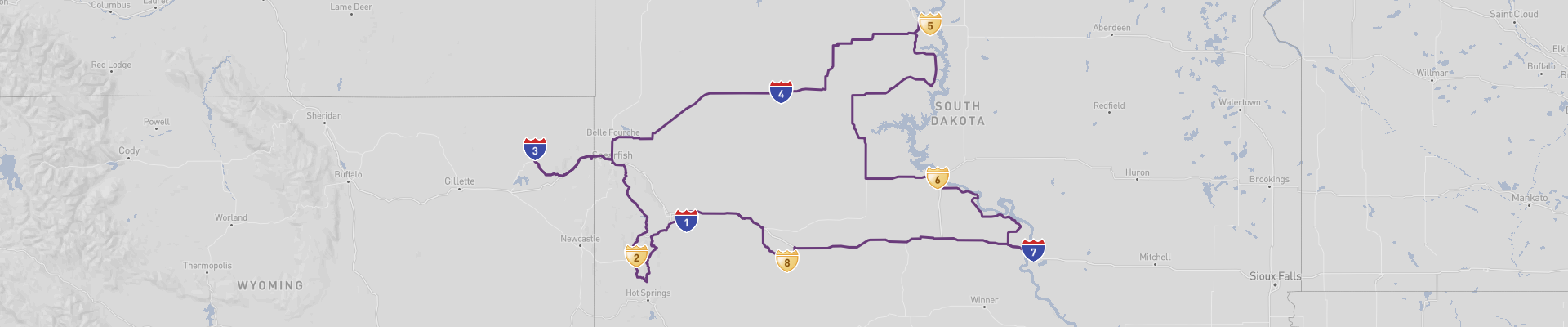 Itinéraire South Dakota 