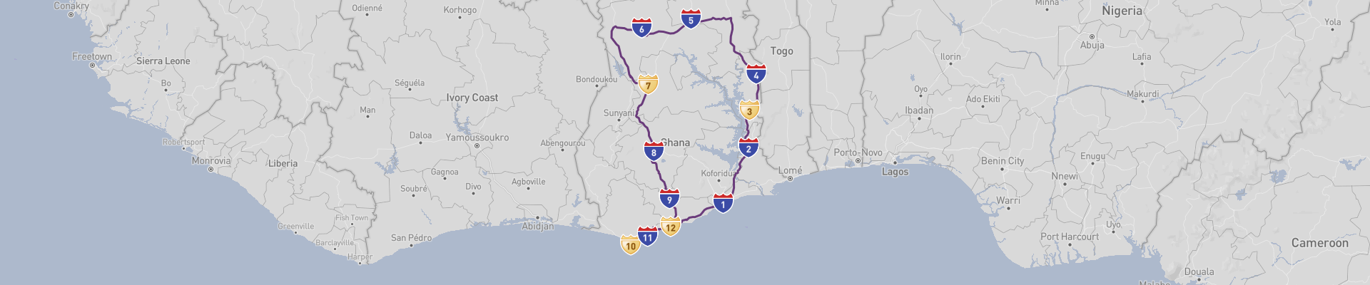 Itinéraire Ghana 