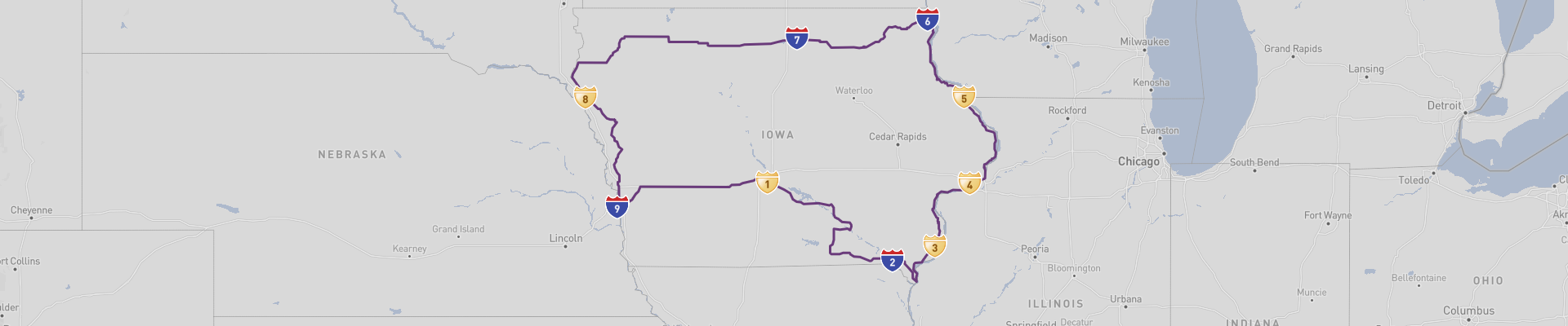 Itinéraire Iowa 