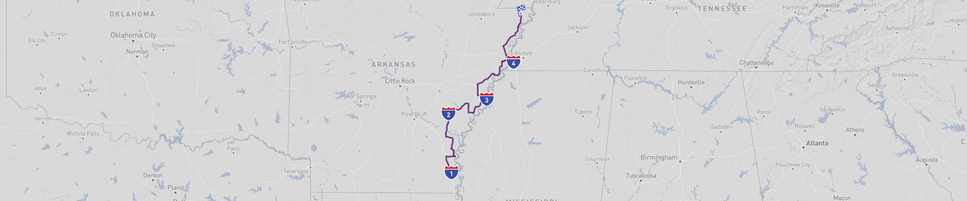 Arkansas Great River Itinéraire 