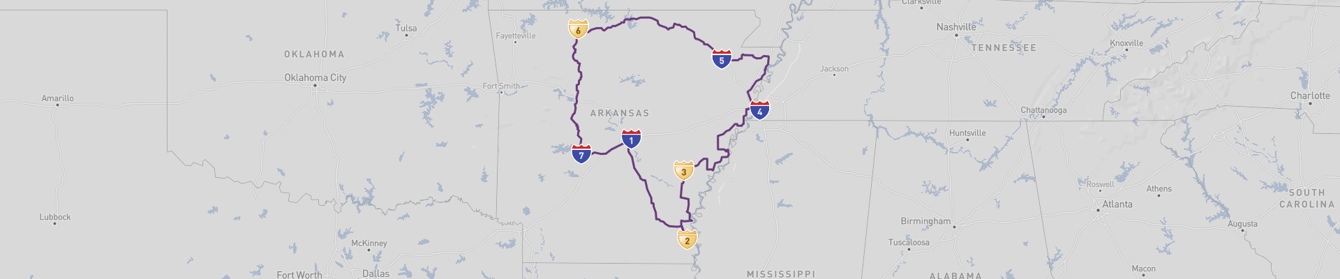 Arkansas Itinéraire 