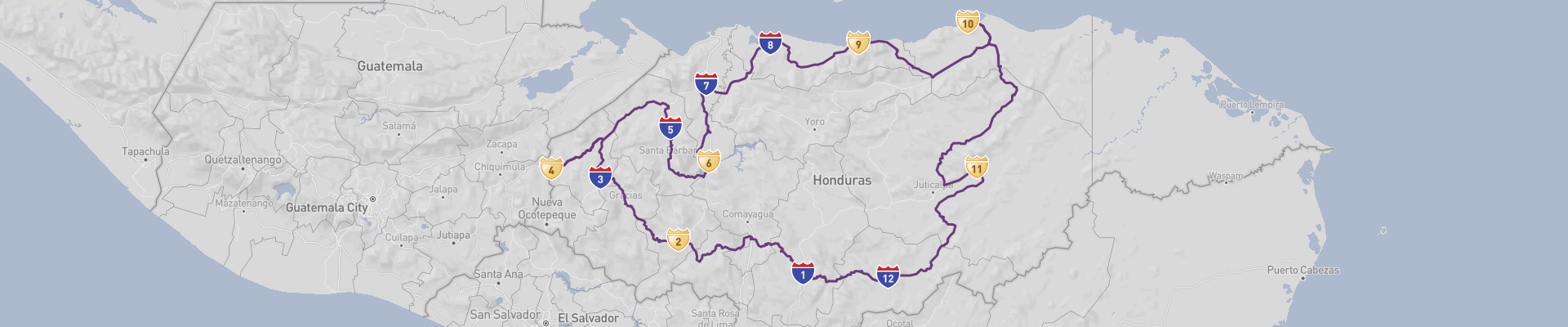 Itinéraire Honduras 