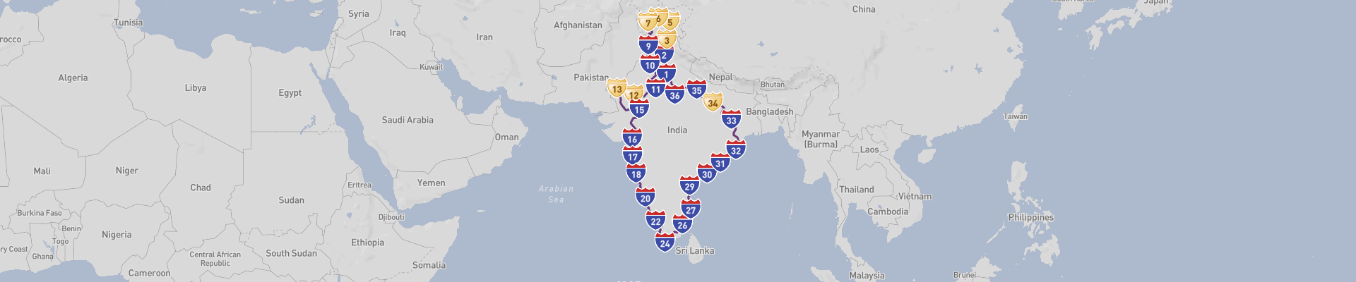 Itinéraire India 