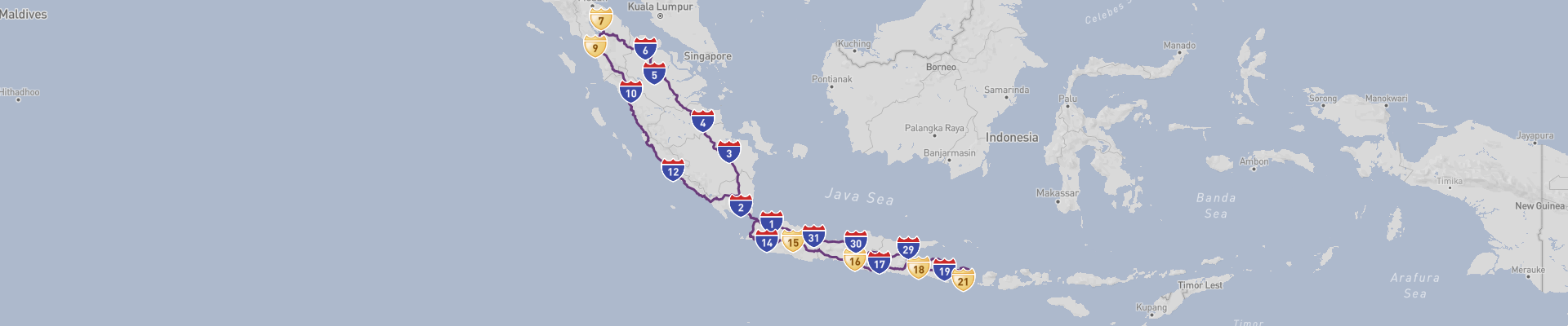 Itinéraire Indonesia 
