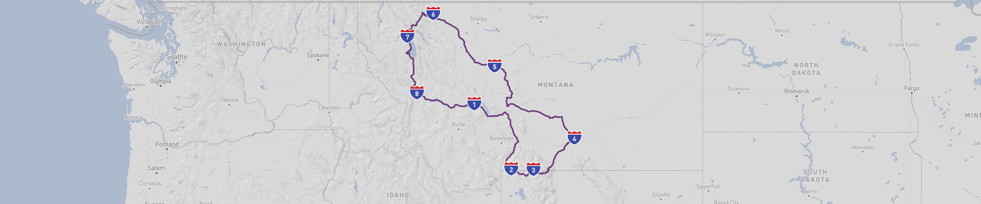 Montana Itinéraire 