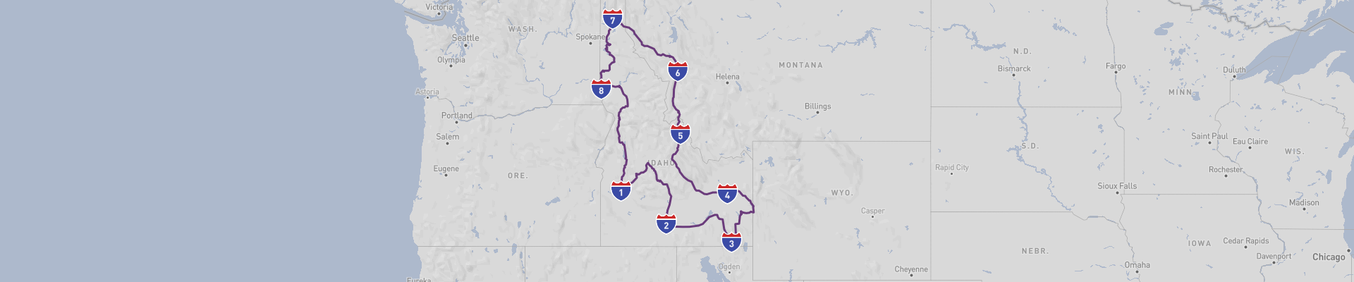 Itinéraire Idaho 