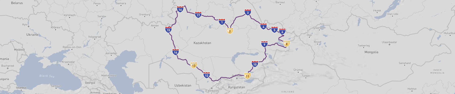 Itinéraire Kazakhstan 