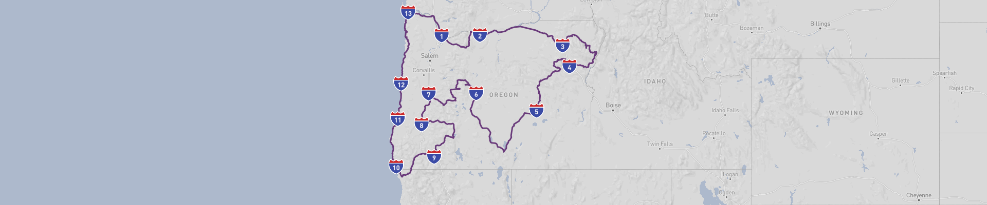 Oregon Itinéraire 