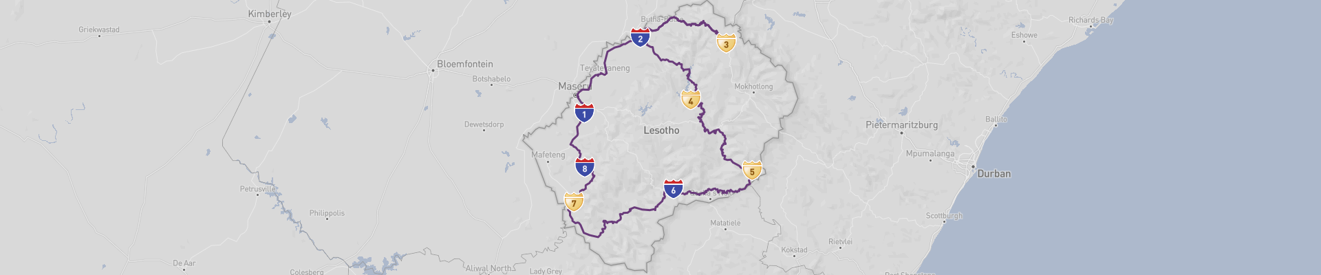 Itinéraire Lesotho 
