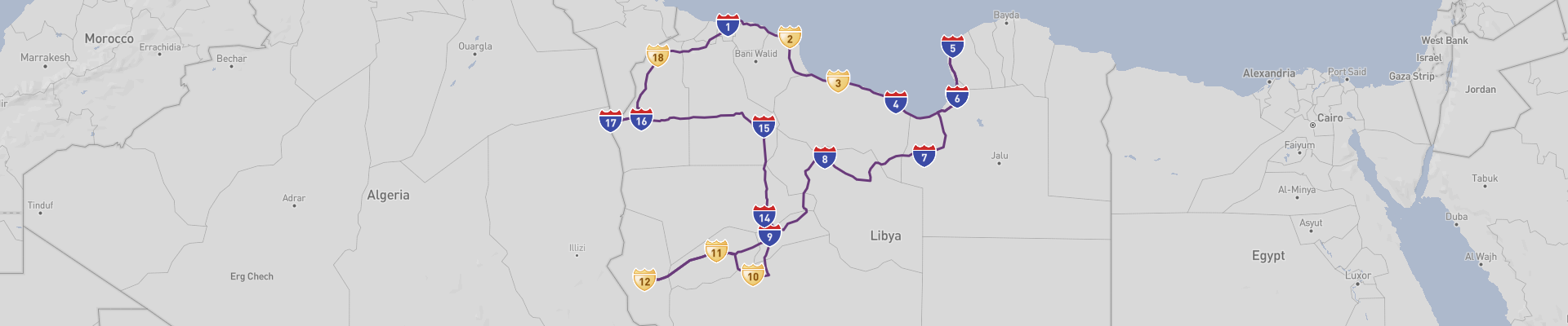 Itinéraire Libya 