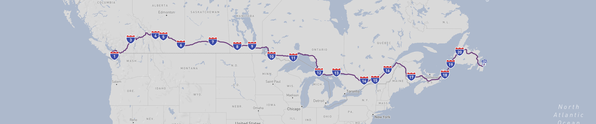 Trans Canada Highway Road Trip