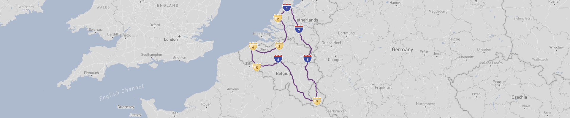 Itinéraire Benelux 