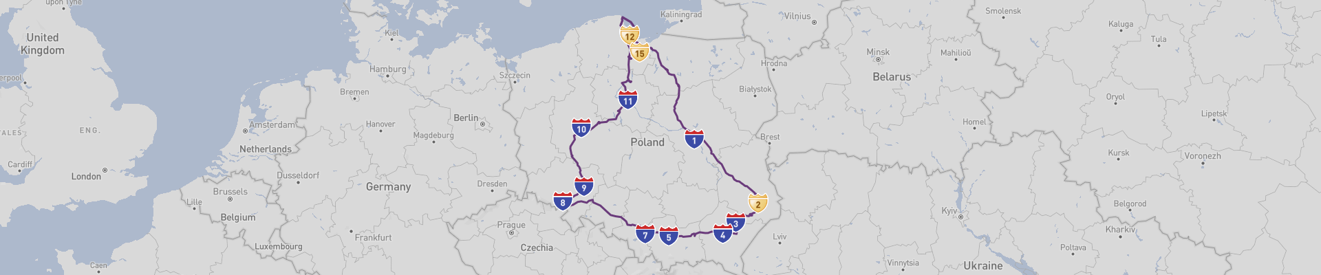 ポーランド ドライブ旅行